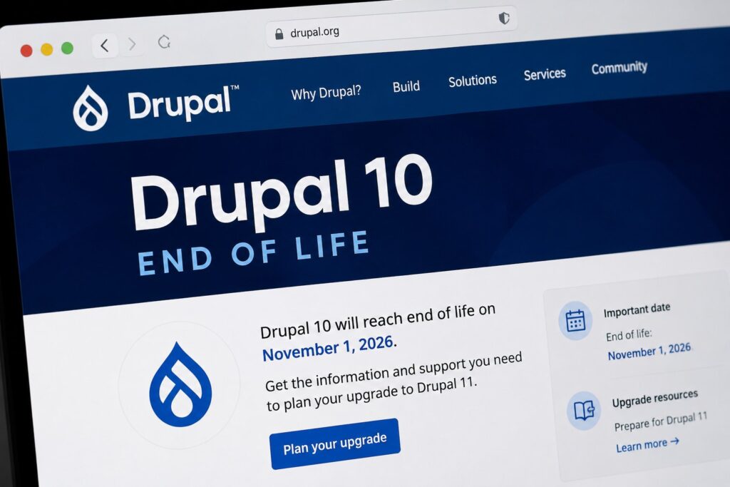 Drupal 10 End of Life: What December 9, 2026 Means for Your Site