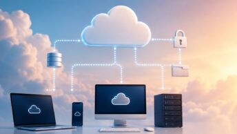 What is cloud computing: on-demand delivery of computing resources (storage, processing, software) over the internet rather than from local hardware