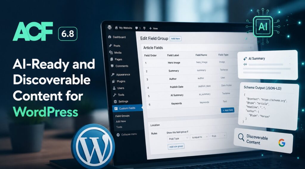 ACF 6.8 Release: AI-Ready and Discoverable Content for WordPress