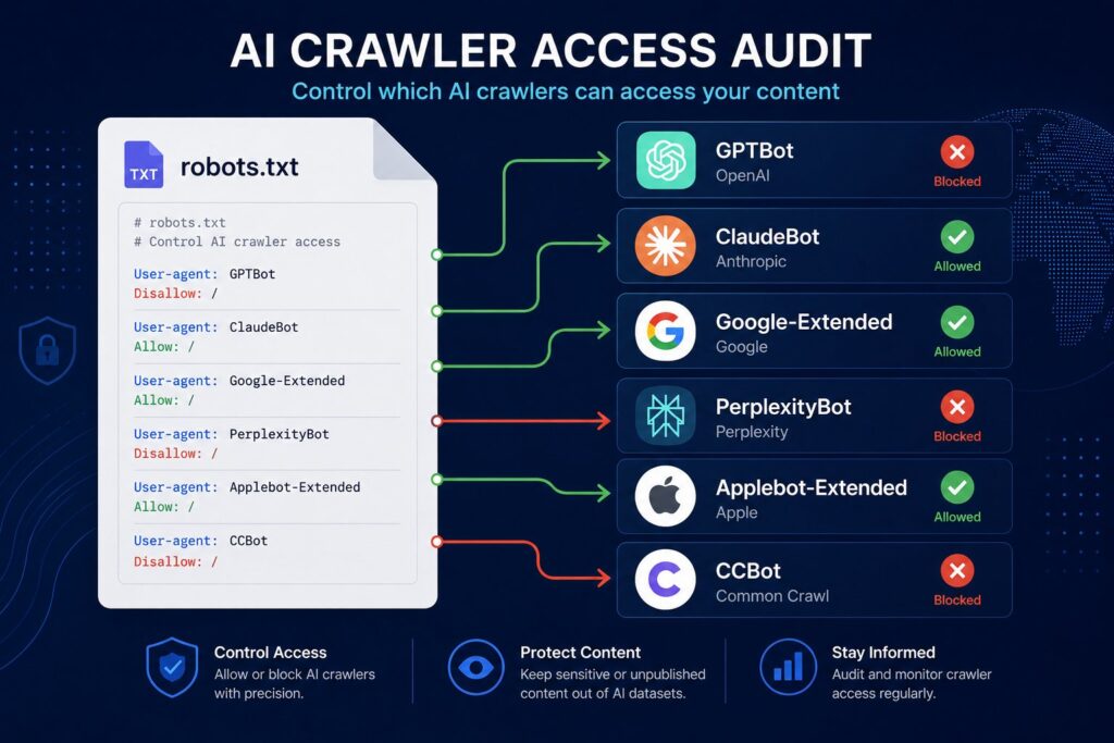 How to Audit Your Site for AI Crawler Access in 2026