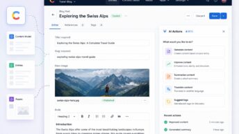 Contentful AI Actions: the feature inside Contentful that lets editors trigger AI-powered workflows directly from the entry editor interface, with a Bring Your Own Model architecture supporting OpenAI, AWS Bedrock, Google Gemini, and (added May 19, 2026) Azure OpenAI as model providers, alongside new assignment and filtering configurations that let admins control which content types and fields specific AI Actions appear on, configure default variable values to reduce repetitive editor work, and position the feature as the foundational content-AI integration layer that Salesforce will extend after closing its June 2026 acquisition of Contentful for the Agentforce strategy.