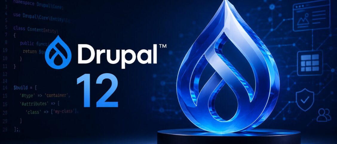 Drupal 12 preview: the next major Drupal release targeted for the week of August 10, 2026, ships Symfony 8, the Navigation module replacing Toolbar, the Gin admin theme replacing Claro, the JavaScript Import Maps API, PHPUnit 12 support, and a reduced-size core package (tests excluded) while landing just months before Drupal 10's December 9, 2026 end of life.