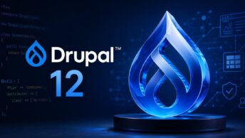Drupal 12 preview: the next major Drupal release targeted for the week of August 10, 2026, ships Symfony 8, the Navigation module replacing Toolbar, the Gin admin theme replacing Claro, the JavaScript Import Maps API, PHPUnit 12 support, and a reduced-size core package (tests excluded) while landing just months before Drupal 10's December 9, 2026 end of life.