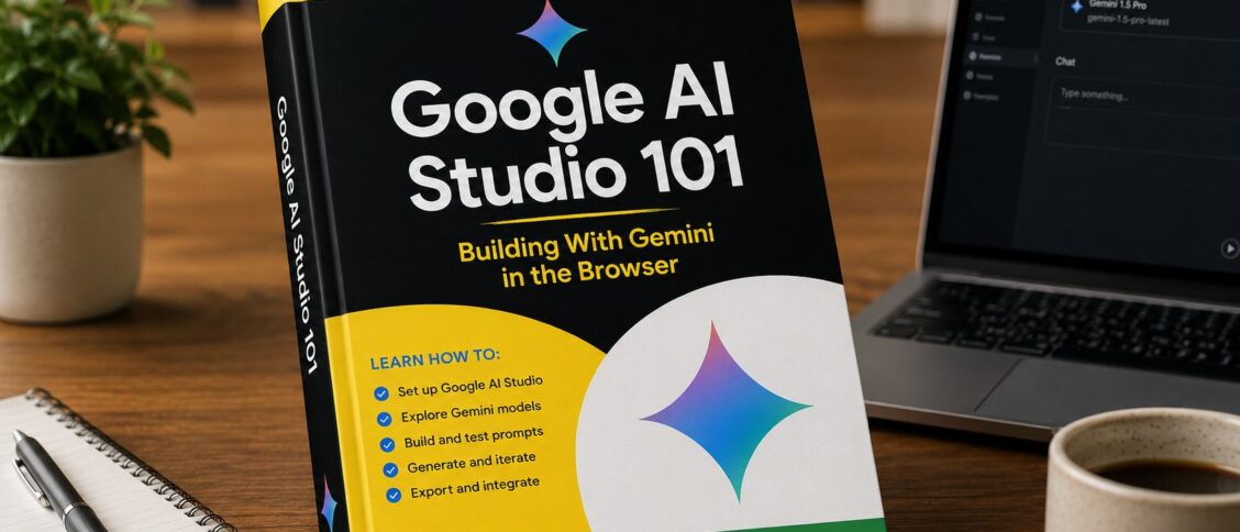 Google AI Studio 101: the browser-based developer playground for Gemini models with Build mode (vibe code full-stack apps powered by the Antigravity Agent), native Android app generation in Kotlin and Jetpack Compose, one-click Cloud Run deployment, and the Gemini API for production use.