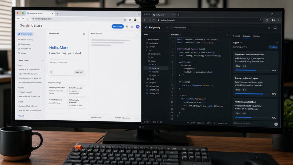 Google AI Studio vs Google Antigravity: When to Use Which in 2026