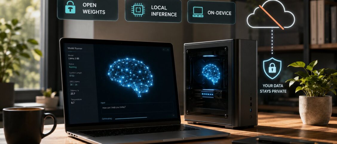 Local AI models: the practical alternative to cloud AI APIs for teams that want to run large language model inference on their own hardware without per-request subscription costs without sending data to vendor servers and without depending on vendor availability decisions, covering the major open-weight model families including Meta's Llama 4 in 8 billion 70 billion and 405 billion parameter sizes Mistral AI's various models from the 7-billion-parameter Ministral to the 123-billion-parameter Mistral Large 2 DeepSeek V4 the Qwen 3 family from Alibaba Microsoft's Phi-4 small models Google's Gemma 3 and the broader open-weight landscape, the runtime tools that make local deployment practical including Ollama with its simple command-line interface llama.cpp the C++ inference engine that powers many of the higher-level tools LM Studio for graphical model management vLLM for high-throughput production serving Apple's MLX for efficient inference on Apple Silicon and text-generation-webui for browser-based usage, and the operational realities of hardware requirements memory needs latency characteristics and the use cases where local inference makes more sense than cloud APIs.