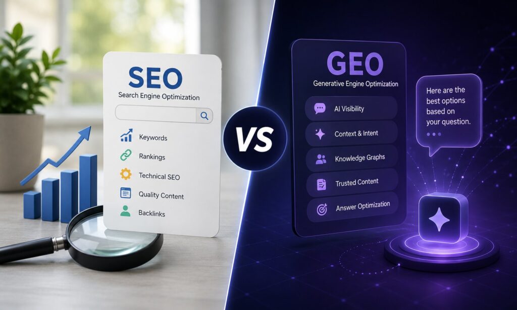SEO vs GEO: When to Optimize for Google Search, When to Optimize for AI Overviews, and How to Win at Both
